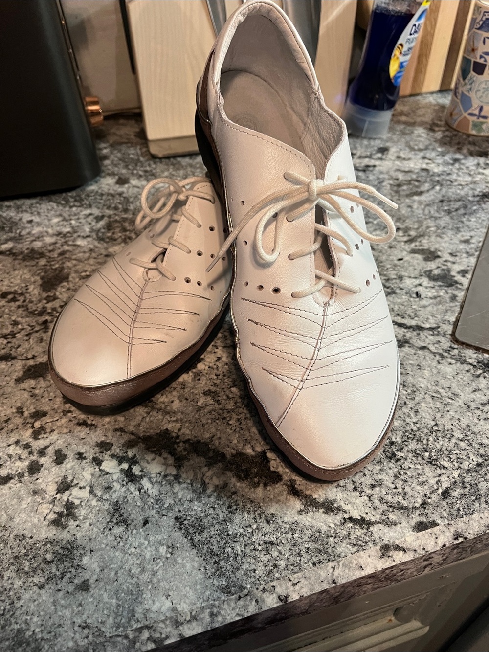 NAOT Kumara White Silver Leather Size 40